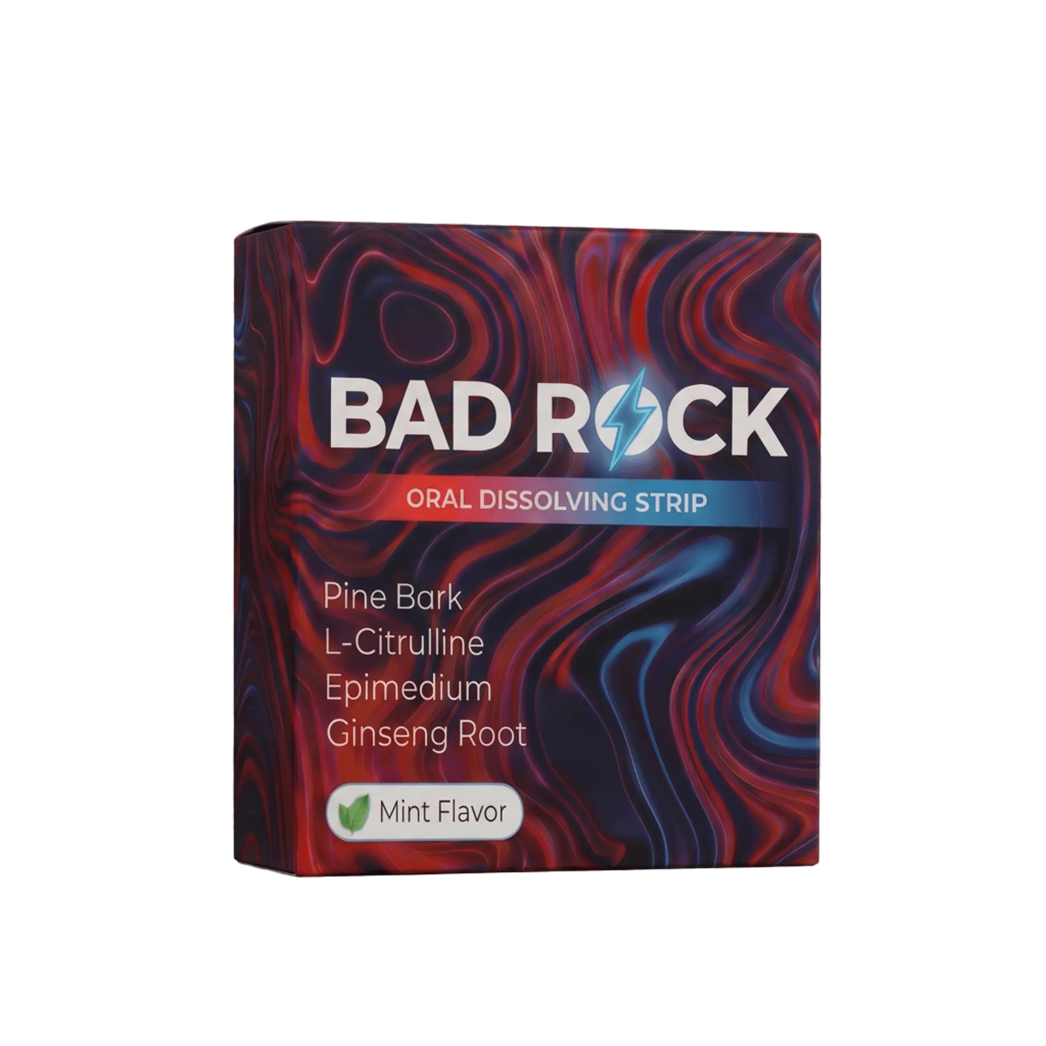 Badrock Bedroom Strip oral dissolving strip package